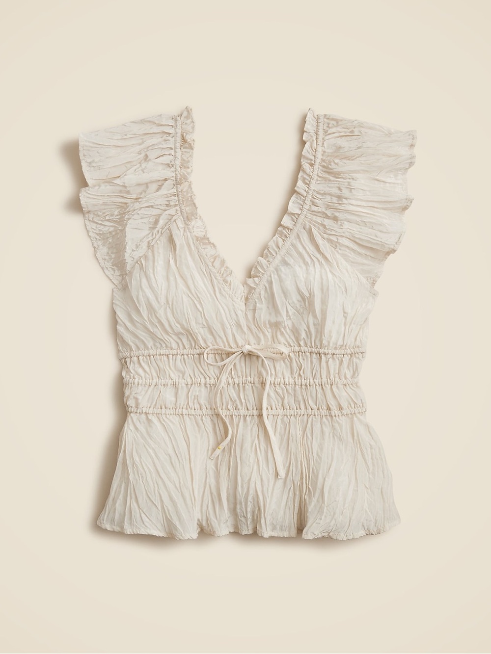 J. Crew NEW Natural Ivory Palermo Blouse Top XL